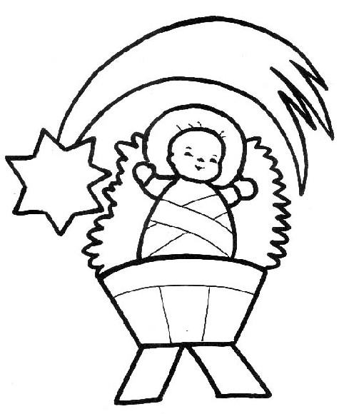 Szopka Bożonarodzeniowa kolorowanki